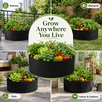 🌿Round Fabric Raised Garden Bed