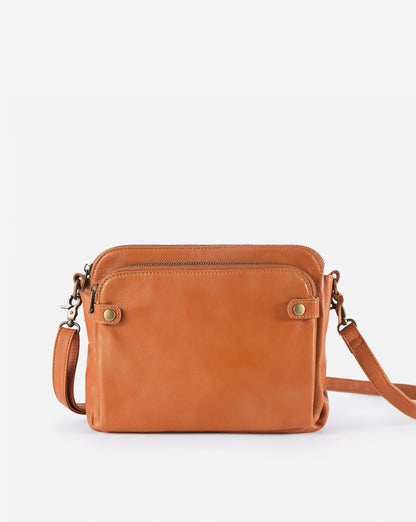 Women’s PU Leather Crossbody Bag with Built-In Wallet