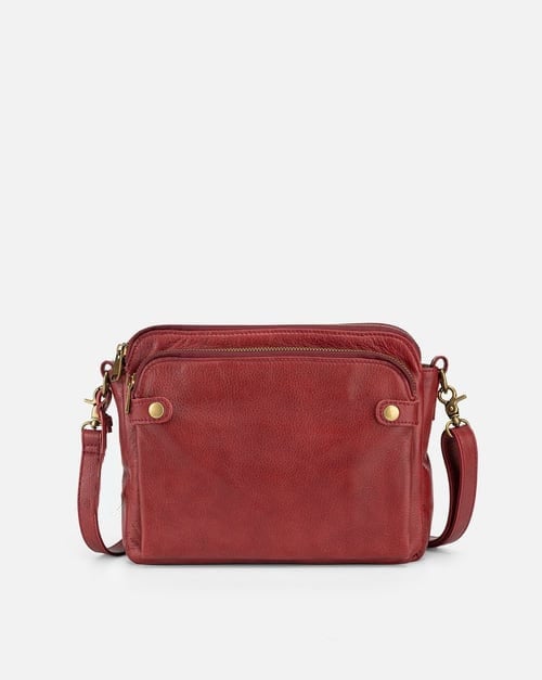 Women’s PU Leather Crossbody Bag with Built-In Wallet