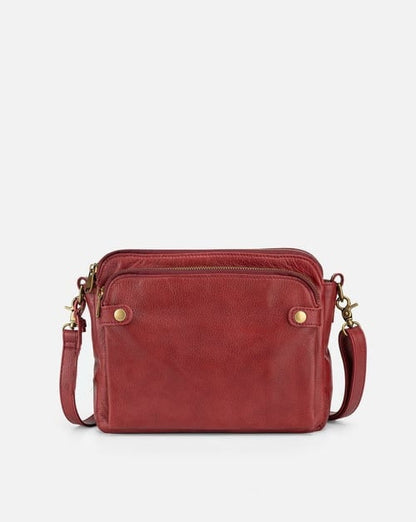 Women’s PU Leather Crossbody Bag with Built-In Wallet
