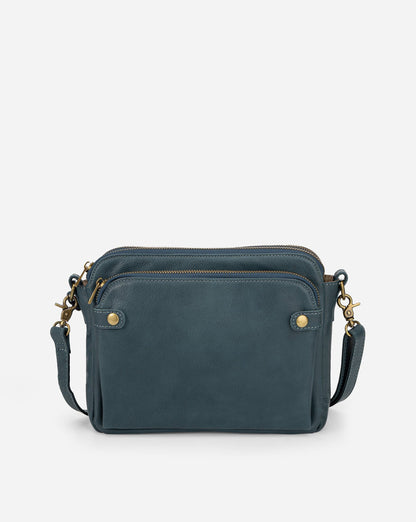 Women’s PU Leather Crossbody Bag with Built-In Wallet