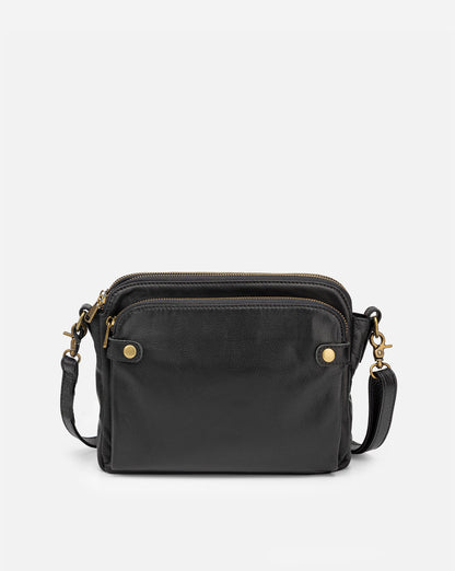 Women’s PU Leather Crossbody Bag with Built-In Wallet