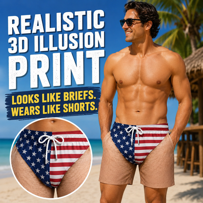 🔥LAST DAY 50% OFF - Funny Patriotic Men Swim Trunks