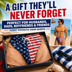 🔥LAST DAY 50% OFF - Funny Patriotic Men Swim Trunks