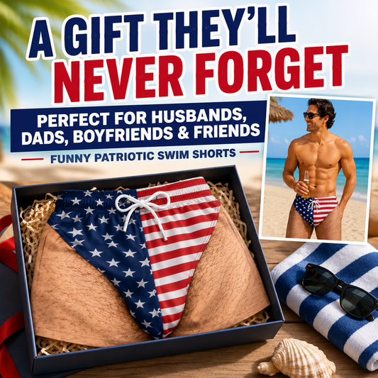 🔥LAST DAY 50% OFF - Funny Patriotic Men Swim Trunks
