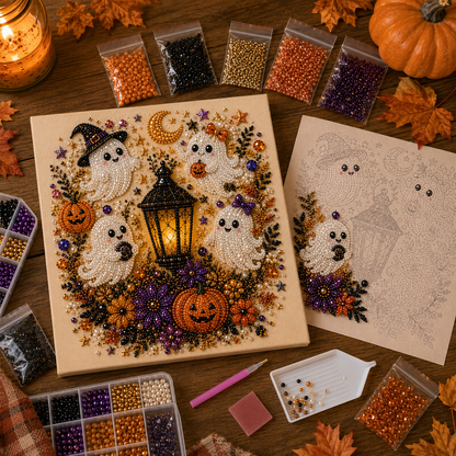 🔥 Last Day 49% OFF👻✨Beginner-friendly Halloween Pearl Art DIY kit – Turn Tiny Pearls into Spooky-Cute Magic (📦Buy 2 Free Shipping)