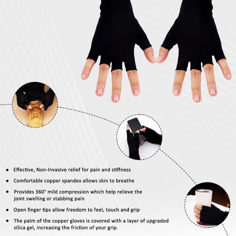 Breathable Copper Relief Gloves