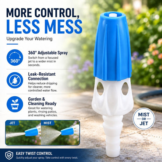 Leak-Proof Adjustable Hose Nozzle