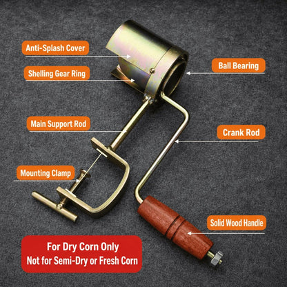 Clamp-On Manual Corn Sheller