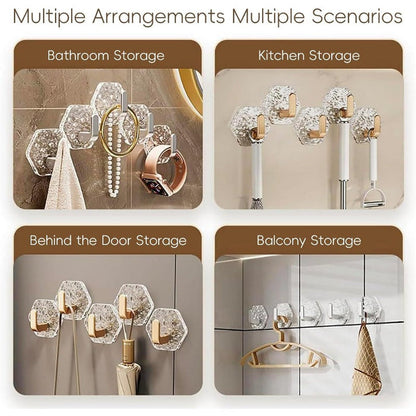 Water Ripple Hexagonal Hooks