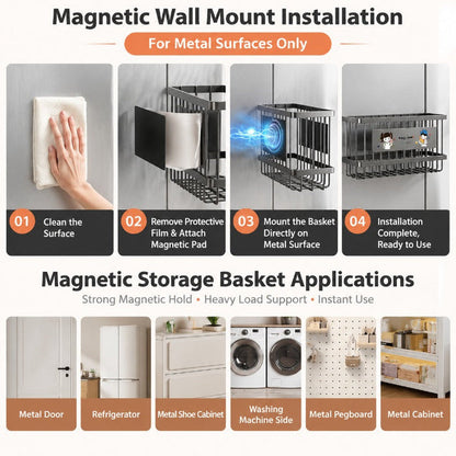 Magnetic Side Wall Storage Basket