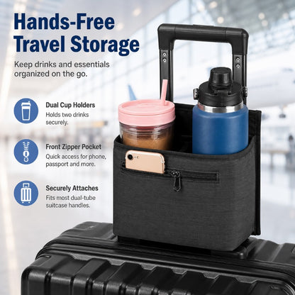Hands Free Luggage Cup Holder
