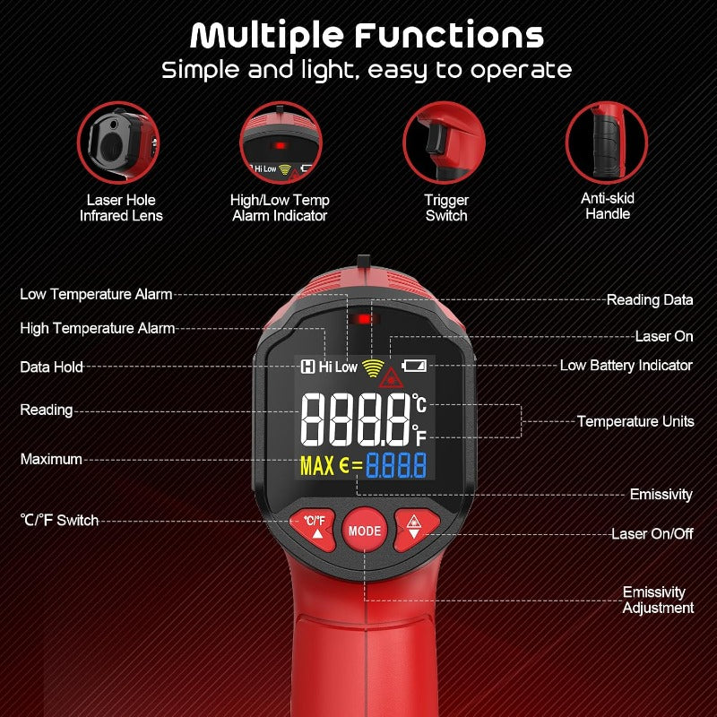 Non-Contact Infrared Thermometer Gun