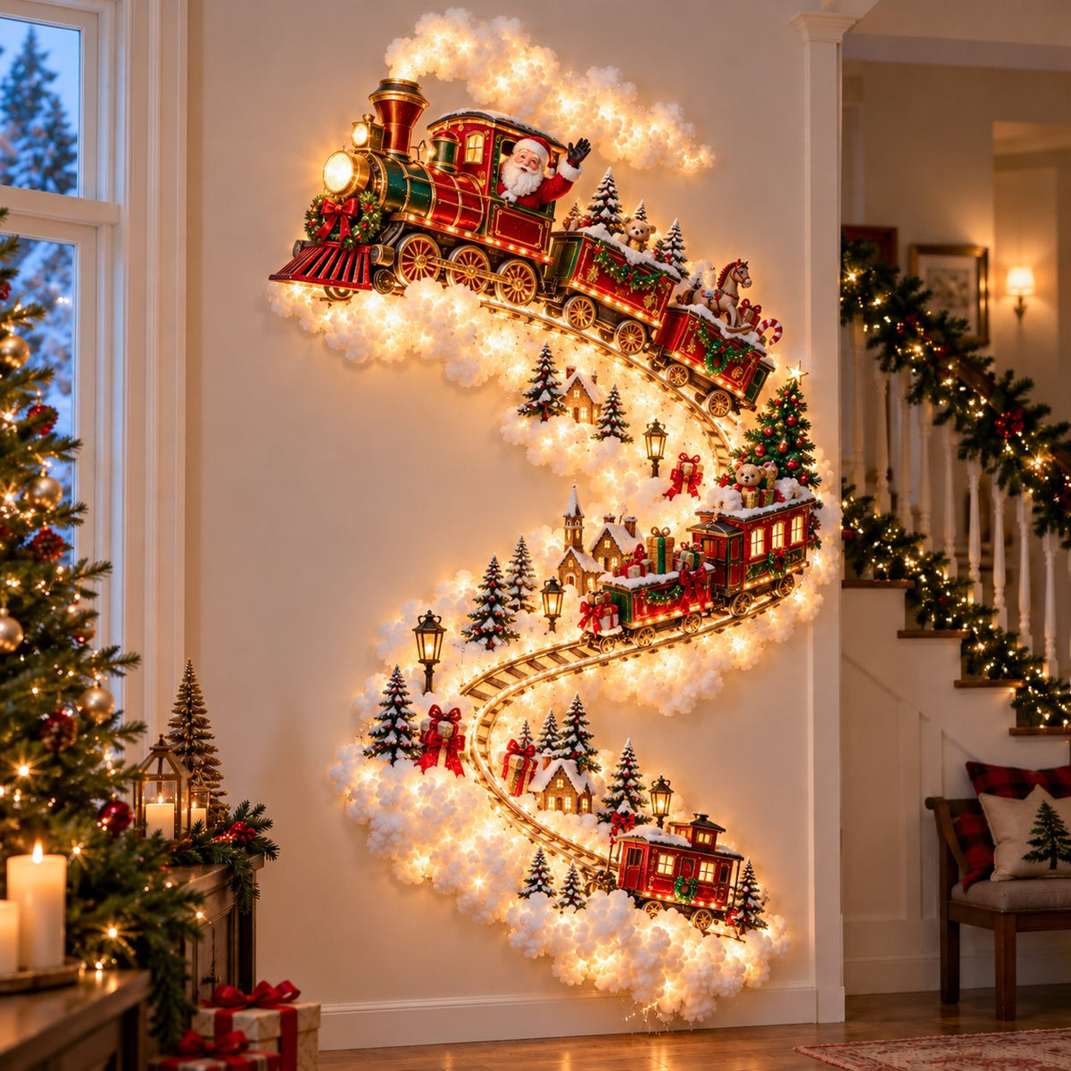 (🌲Early Christmas Sale- 60% OFF)✨Christmas Magic Trail Wall Light - A Little Christmas Magic, Right on Your Wall✨