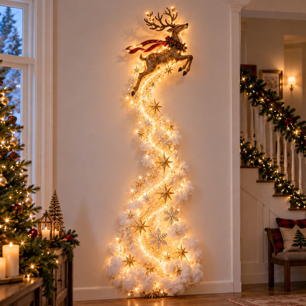 (🌲Early Christmas Sale- 60% OFF)✨Christmas Magic Trail Wall Light - A Little Christmas Magic, Right on Your Wall✨