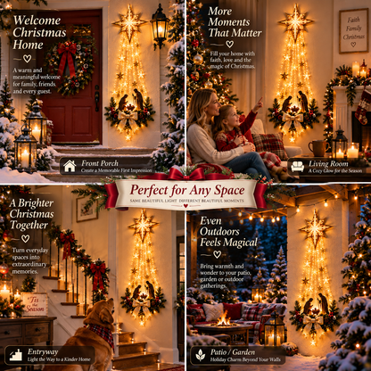 🎄Last Day 60% OFF✨✝️ Bethlehem Star of Faith – Lighted Nativity Wall Decor