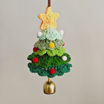 🎄100% Handmade Crochet Christmas Tree Car Charm(𝐄𝐭𝐡𝐚𝐧 𝐂𝐚𝐫𝐭𝐞𝐫 𝐇𝐚𝐧𝐝𝐦𝐚𝐝𝐞®)   - The Best Christmas Gift