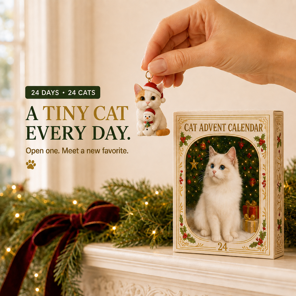 🔥Last Day 50% OFF🐱Cat Advent Calendar Blind Box