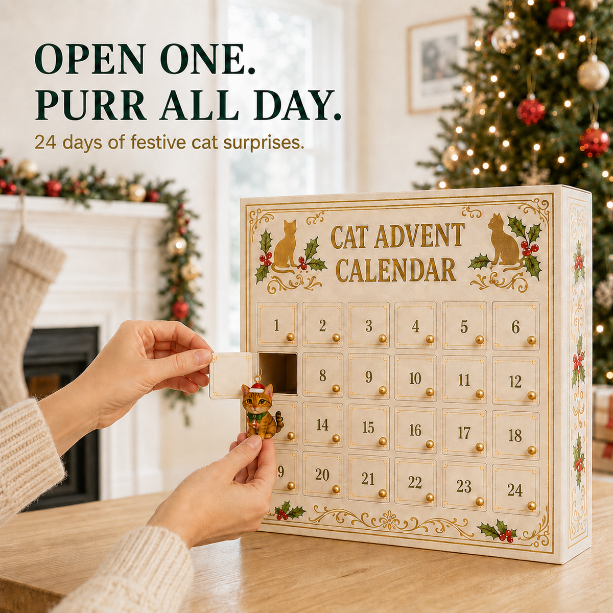 🔥Last Day 50% OFF🐱Cat Advent Calendar Blind Box