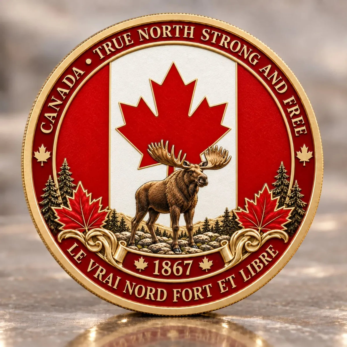 🍁 Canada 160th Anniversary “A Mari Usque Ad Mare” Silver Collectible Commemorative Coin