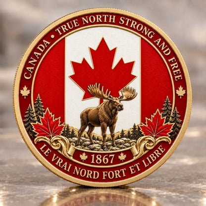 🍁 Canada 160th Anniversary “A Mari Usque Ad Mare” Silver Collectible Commemorative Coin
