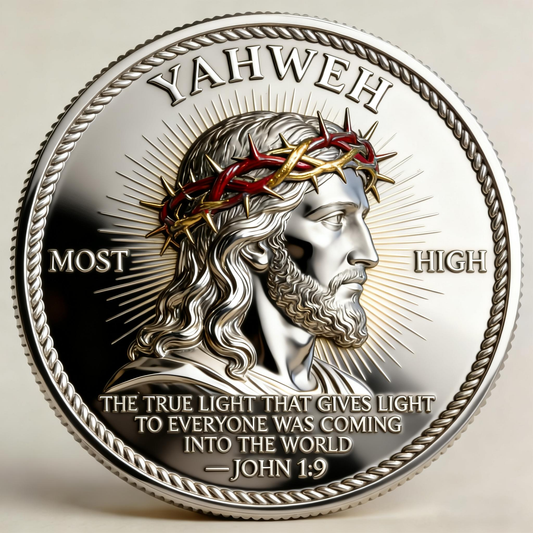 🏆Flash Sale 60% OFF - 🙏“Yahweh – The Living Light” Faith Commemorative Coin