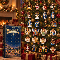 🔥Last Day 49% OFF ✨ The Holy Story 24-Day Mini Brick Ornament Advent Calendar