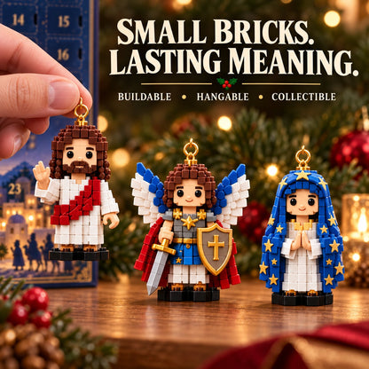 🔥Last Day 49% OFF ✨ The Holy Story 24-Day Mini Brick Ornament Advent Calendar