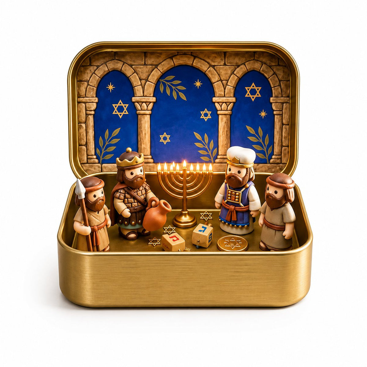 🔥Last Day 49% OFF - ✝️Religious Pocket-Size Mini Nativity Scene Set with Storage Box