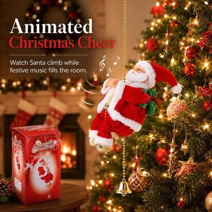 🔥Last Day 50% OFF🥇2026 BEST GIFT TO FAMILY💯Electric Climbing Santa Claus Musical Toys