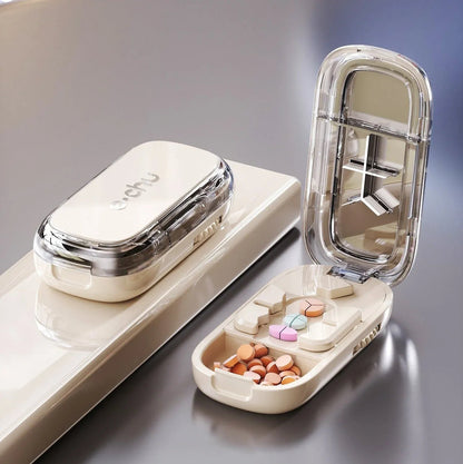 49% OFF -💊Portable Pill Cutter/Splitter & Storage Case (Cuts into 1/2, 1/3, or 1/4 portions)