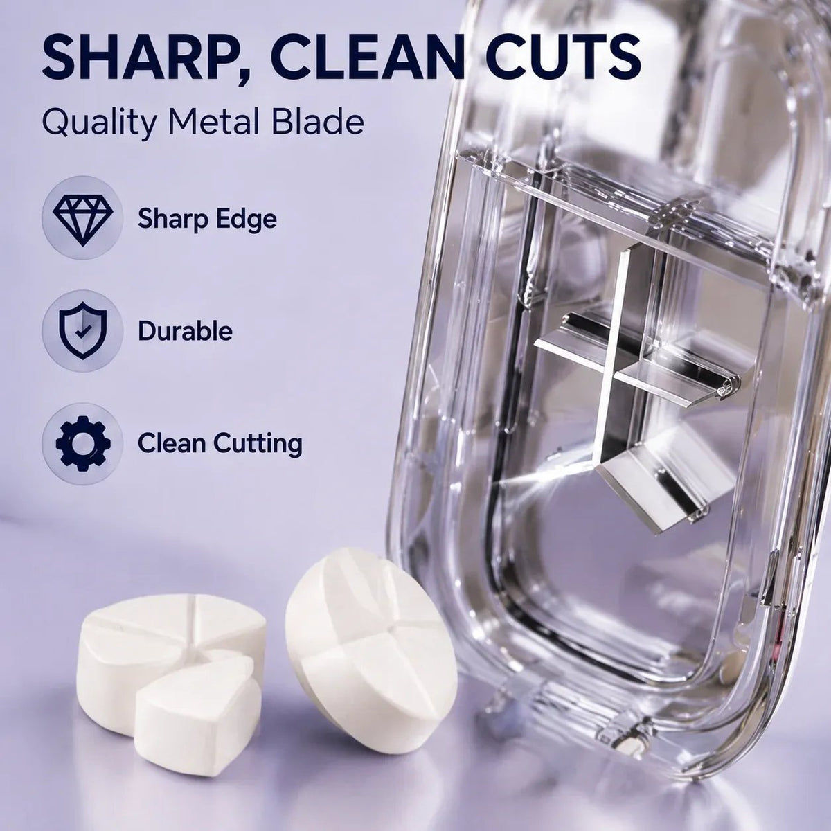 49% OFF -💊Portable Pill Cutter/Splitter & Storage Case (Cuts into 1/2, 1/3, or 1/4 portions)