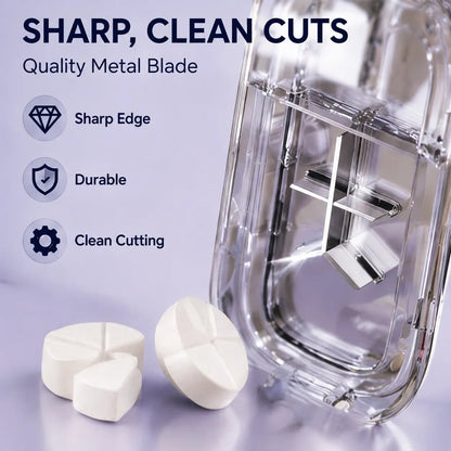 49% OFF -💊Portable Pill Cutter/Splitter & Storage Case (Cuts into 1/2, 1/3, or 1/4 portions)