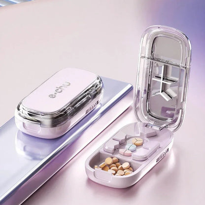49% OFF -💊Portable Pill Cutter/Splitter & Storage Case (Cuts into 1/2, 1/3, or 1/4 portions)