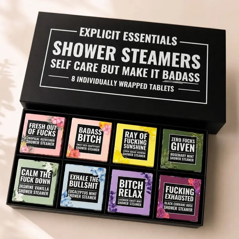 🧼8‑Scent Shower Steamer Gift Box for Women — A Relaxing Self‑Care Spa Gift