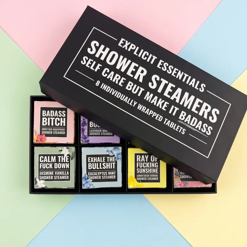 🧼8‑Scent Shower Steamer Gift Box for Women — A Relaxing Self‑Care Spa Gift