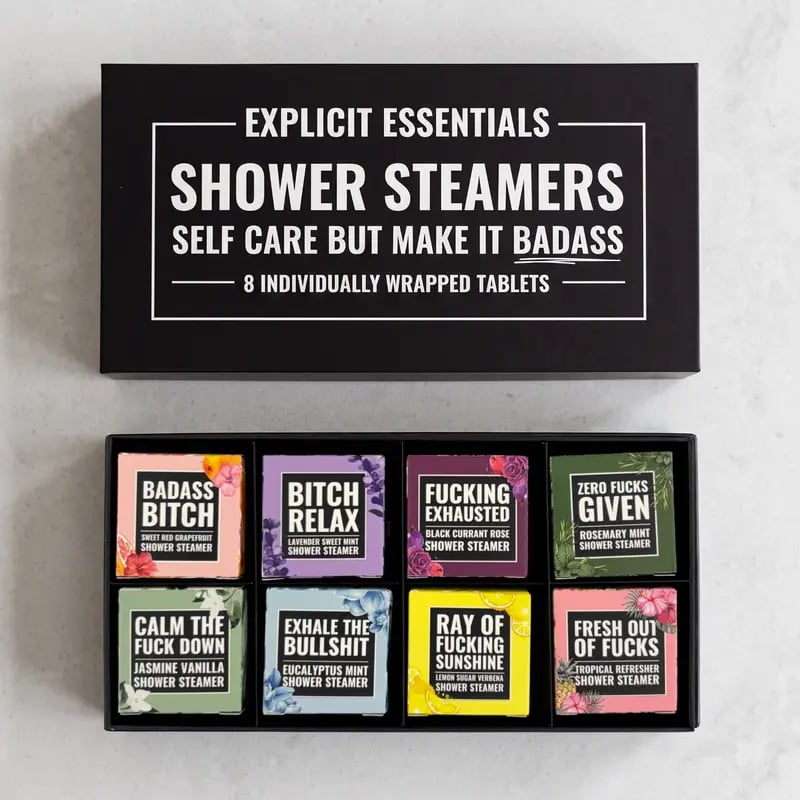 🧼8‑Scent Shower Steamer Gift Box for Women — A Relaxing Self‑Care Spa Gift