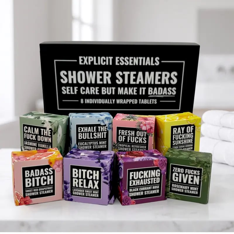 🧼8‑Scent Shower Steamer Gift Box for Women — A Relaxing Self‑Care Spa Gift