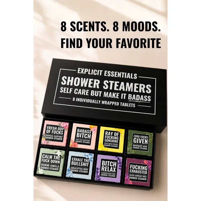 🧼8‑Scent Shower Steamer Gift Box for Women — A Relaxing Self‑Care Spa Gift