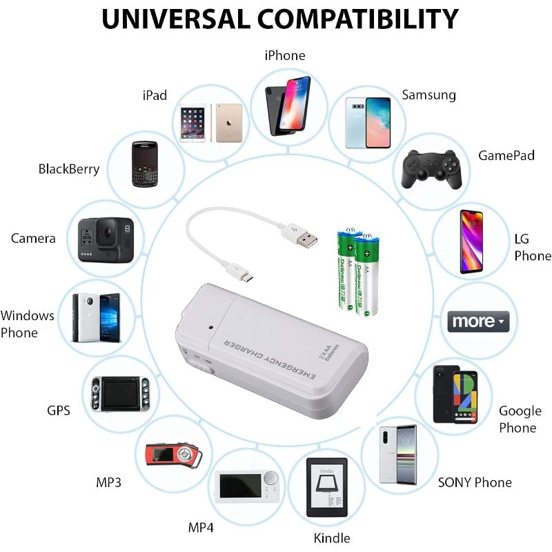 AA Battery Emergency Charger
