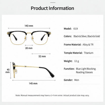 Anti-Blue Light Transition Glasses