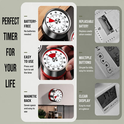 Magnetic Base Cooking Timer