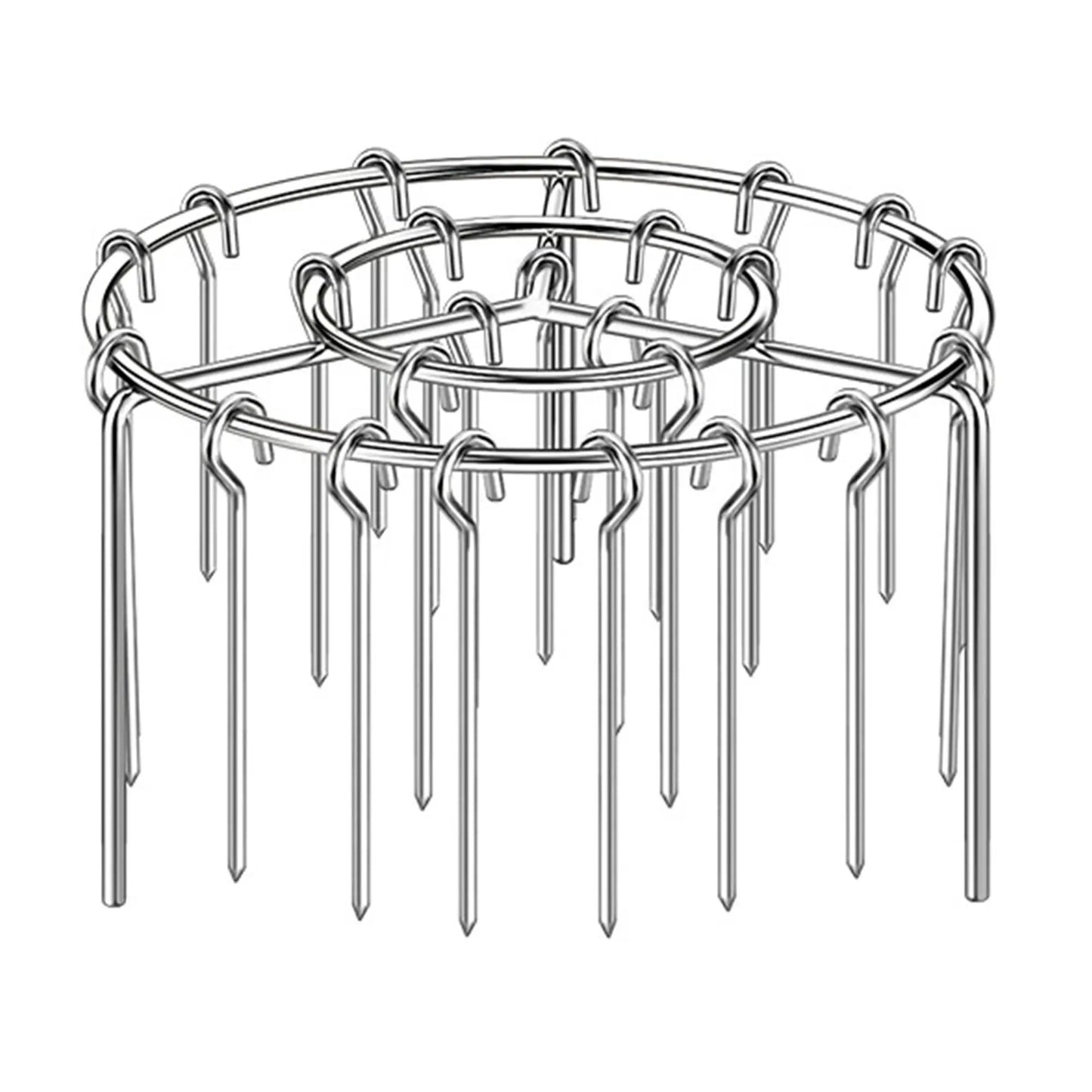 🔥 Last Day 49% OFF🍖2 Pack Stainless Steel Air Fryer Skewer Rack🥇360° No Flip Kabob Grill Stand