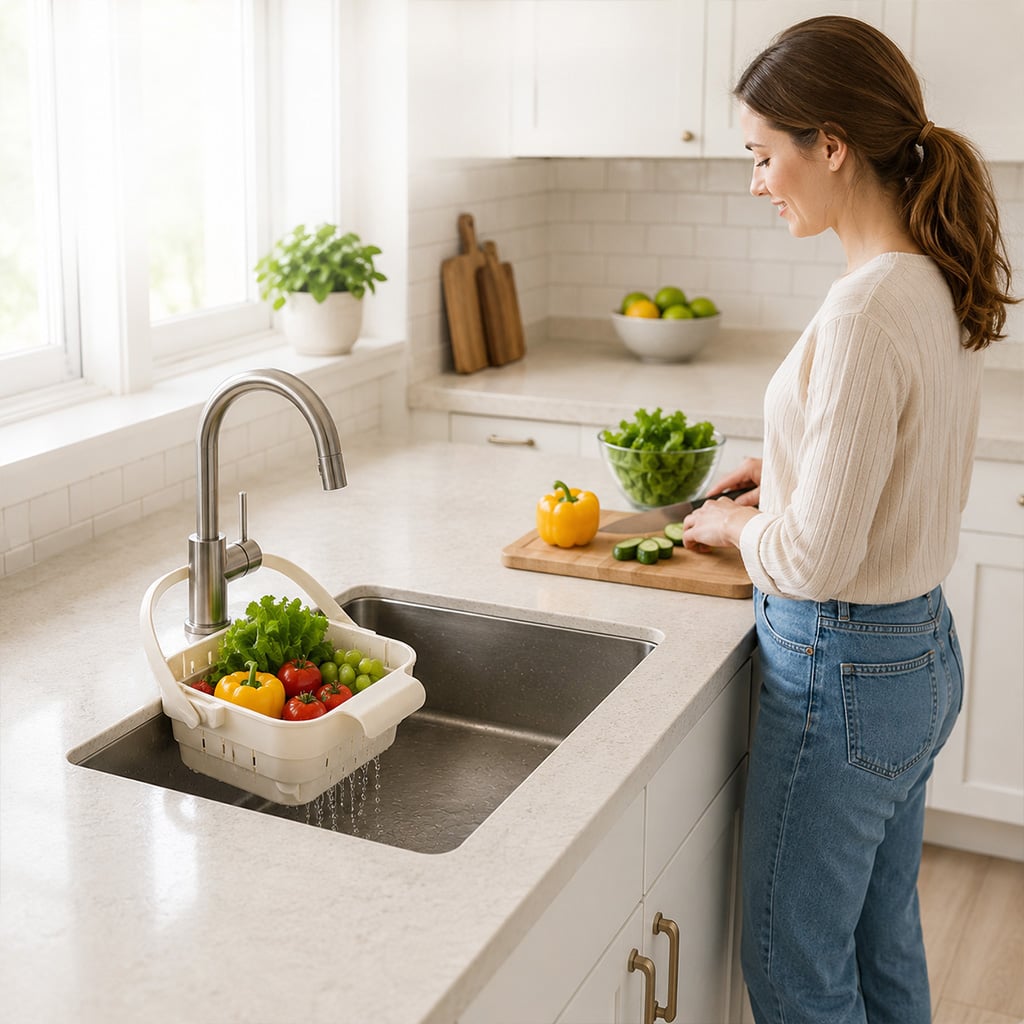 🔥2026 Summer Hot Sale 49% OFF💦Collapsible Faucet- Hanging Sink Strainer Basket