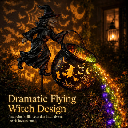 🔥LAST DAY 50% OFF🔮Halloween Witch Cauldron Garden Light