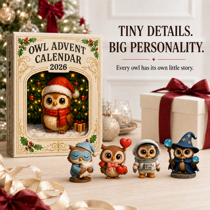 🔥Last Day 50% OFF🎄🦉Owl Advent Calendar Blind Box