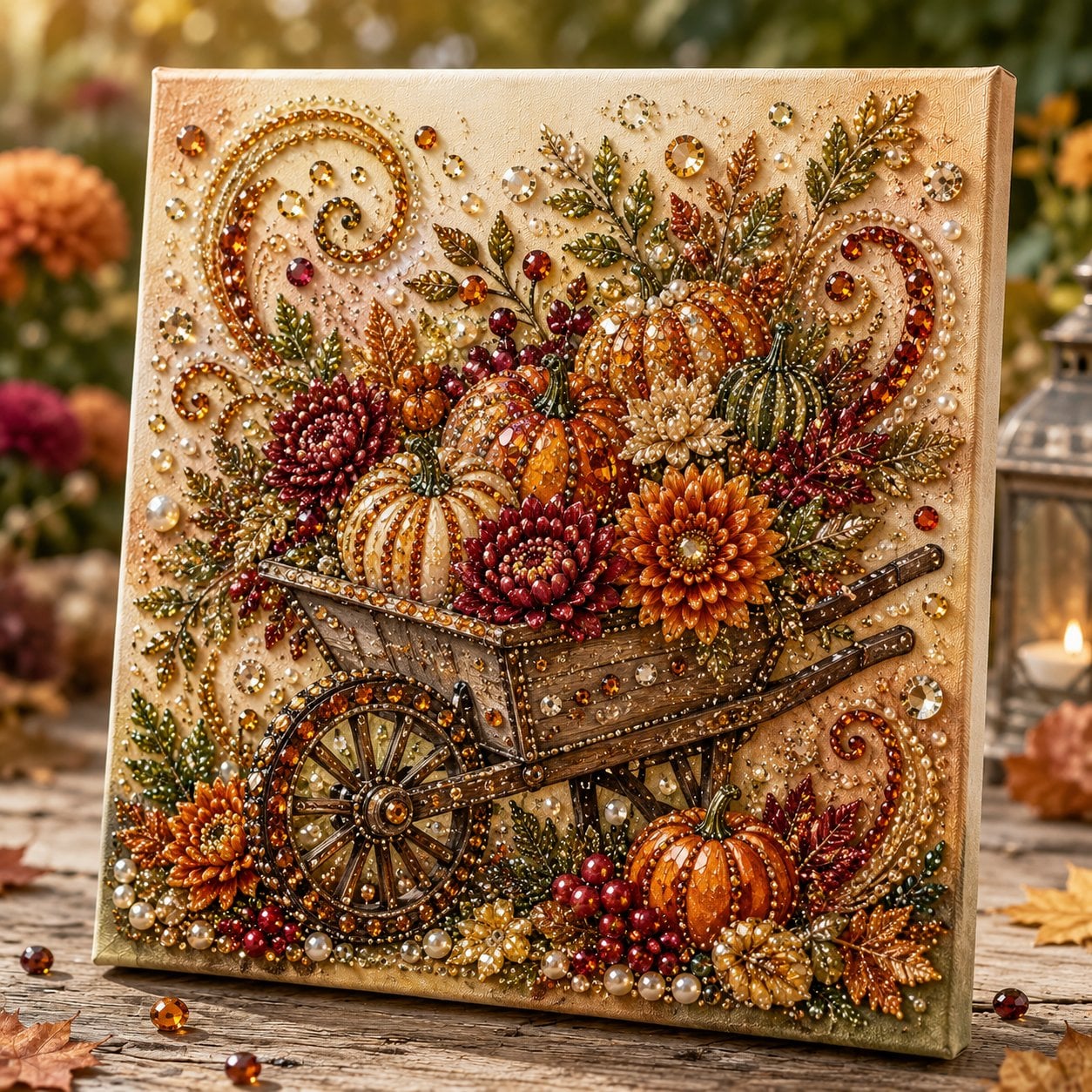 🔥 Last Day 49% OFF - 🍂💎 Autumn Pearl Painting Kit – Relaxing DIY Craft to Create Sparkling Fall Artwork 🖌️