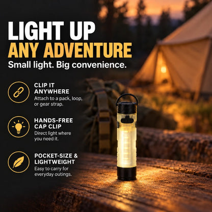 Magnetic Clip Camping Flashlight