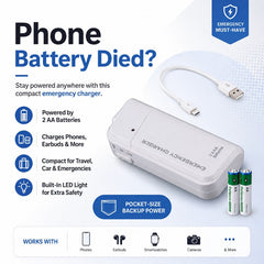 AA Battery Emergency Charger