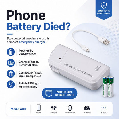 AA Battery Emergency Charger